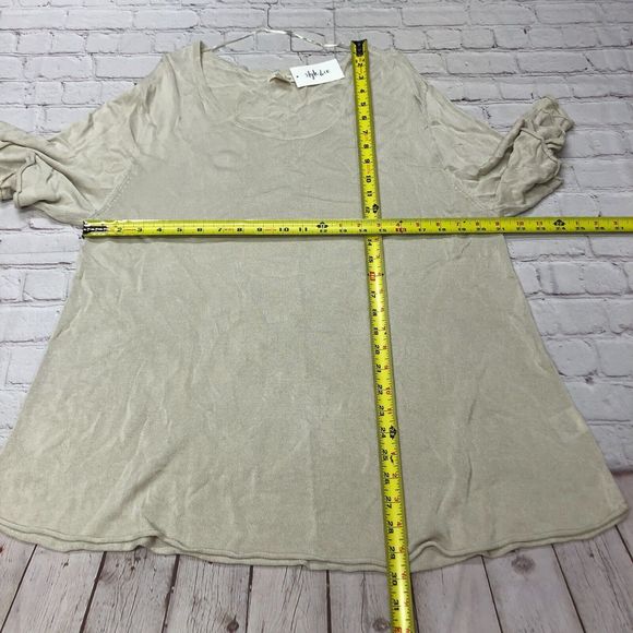 NWT Style & Co Women Short Sleeve Blouse Knit Top Size XXL 2XL Viscose B226 -3 - Picture 2 of 13